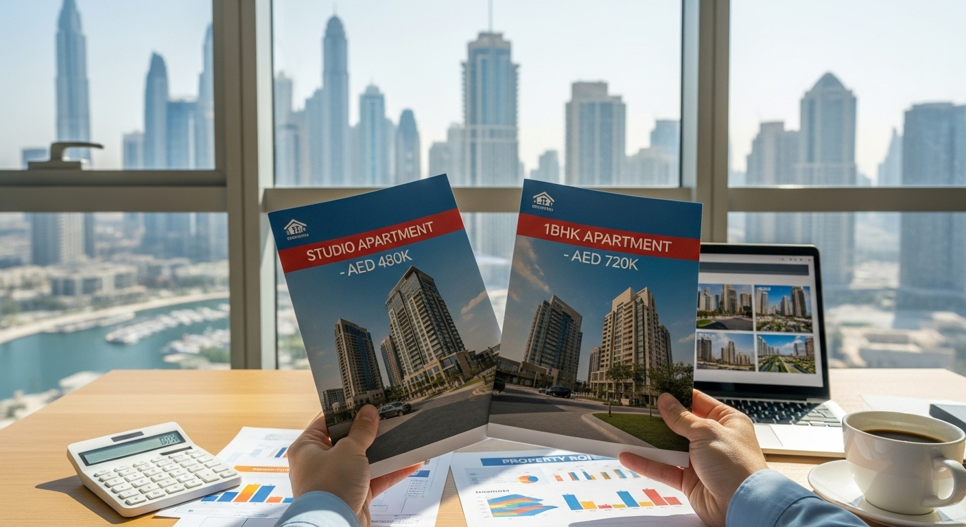 1BHK or Studio in Dubai Which Property Will Grow Your Wealth Faster in 2025